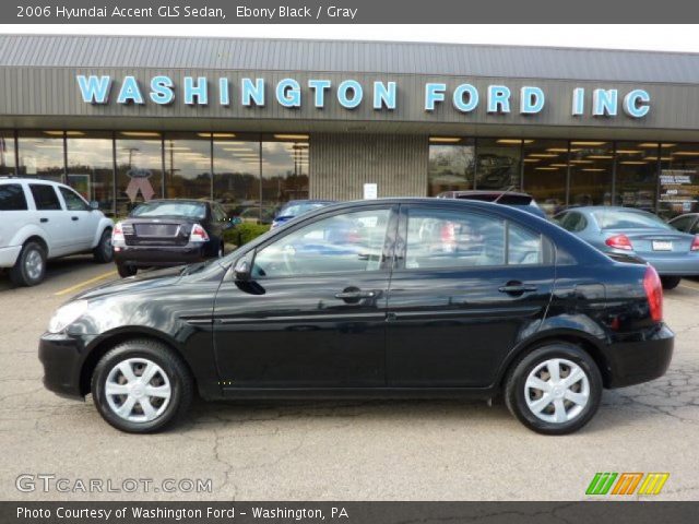 2006 Hyundai Accent GLS Sedan in Ebony Black