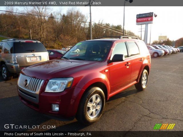 2009 Mercury Mariner V6 4WD in Vivid Red Metallic