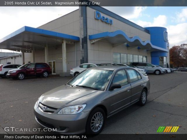 2005 Honda Civic LX Sedan in Magnesium Metallic