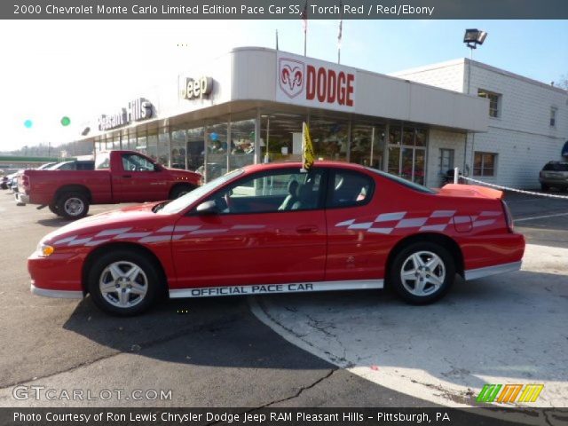 2000 Chevrolet Monte Carlo Limited Edition Pace Car SS in Torch Red