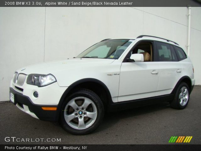 2008 BMW X3 3.0si in Alpine White