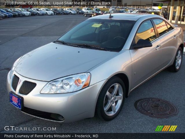 2008 Pontiac G6 V6 Sedan in Liquid Silver Metallic