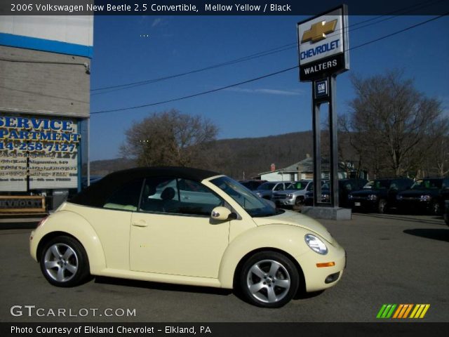 2006 Volkswagen New Beetle 2.5 Convertible in Mellow Yellow