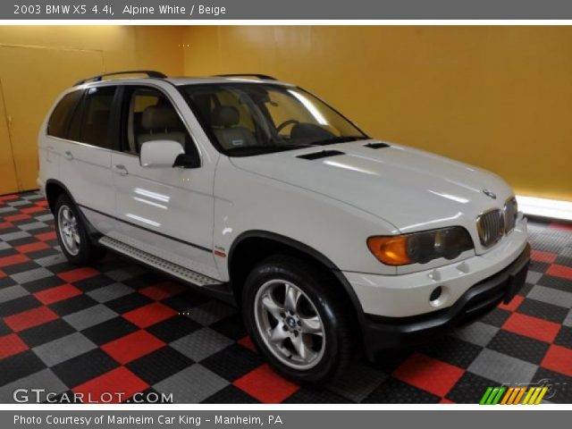 2003 BMW X5 4.4i in Alpine White