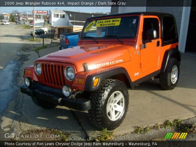 2006 Jeep Wrangler Rubicon 4x4 in Impact Orange
