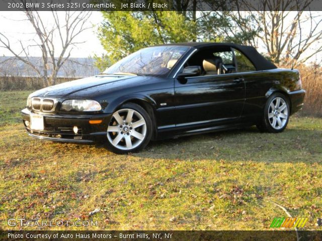 2002 BMW 3 Series 325i Convertible in Jet Black