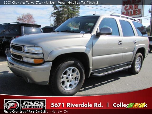 2003 Chevrolet Tahoe Z71 4x4 in Light Pewter Metallic