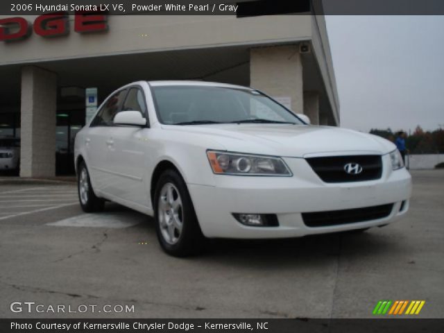 2006 Hyundai Sonata LX V6 in Powder White Pearl