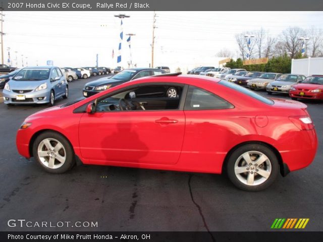 2007 Honda Civic EX Coupe in Rallye Red
