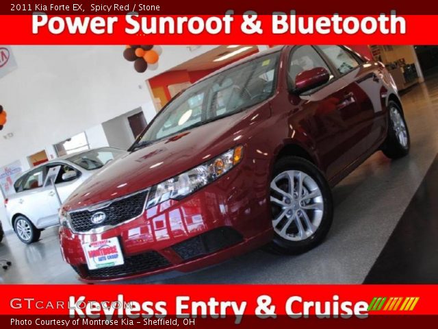 2011 Kia Forte EX in Spicy Red