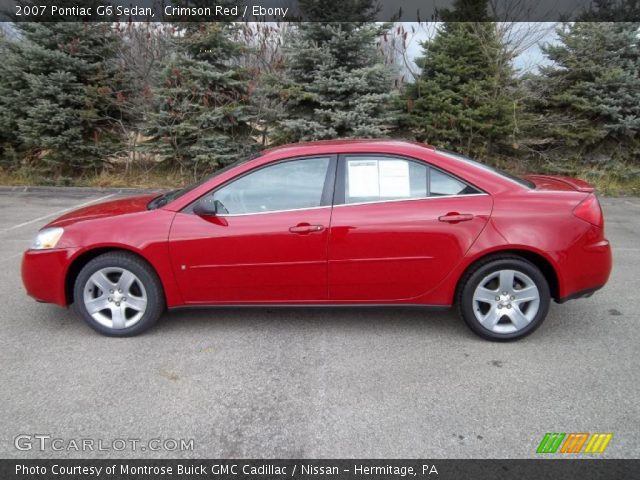 2007 Pontiac G6 Sedan in Crimson Red