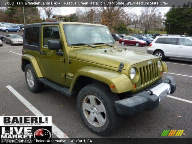 2008 Jeep Wrangler Sahara 4x4 in Rescue Green Metallic