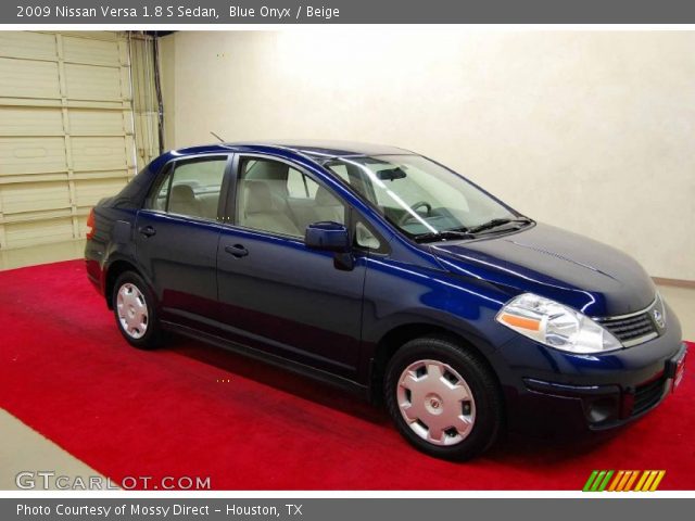 2009 Nissan Versa 1.8 S Sedan in Blue Onyx