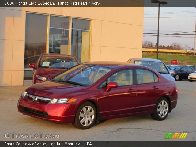2006 Honda Civic LX Sedan in Tango Red Pearl