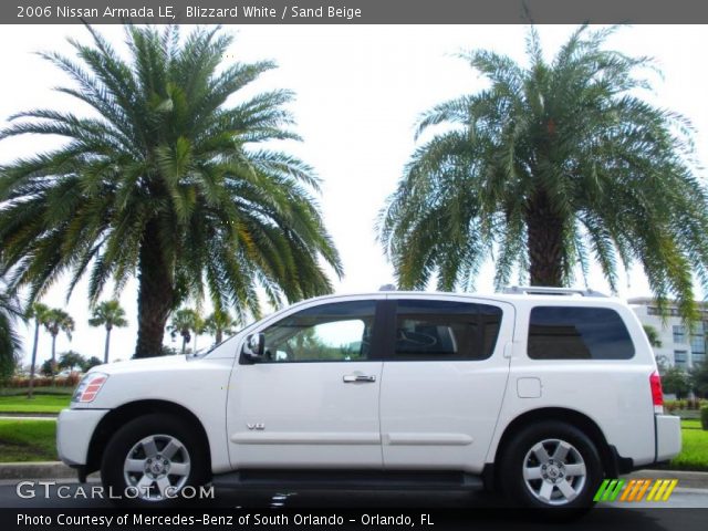 2006 Nissan Armada LE in Blizzard White