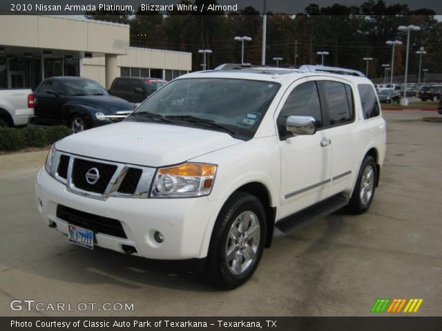 2010 Nissan Armada Platinum in Blizzard White