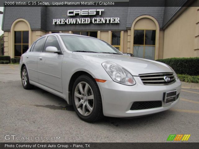 2006 Infiniti G 35 Sedan in Liquid Platinum Metallic