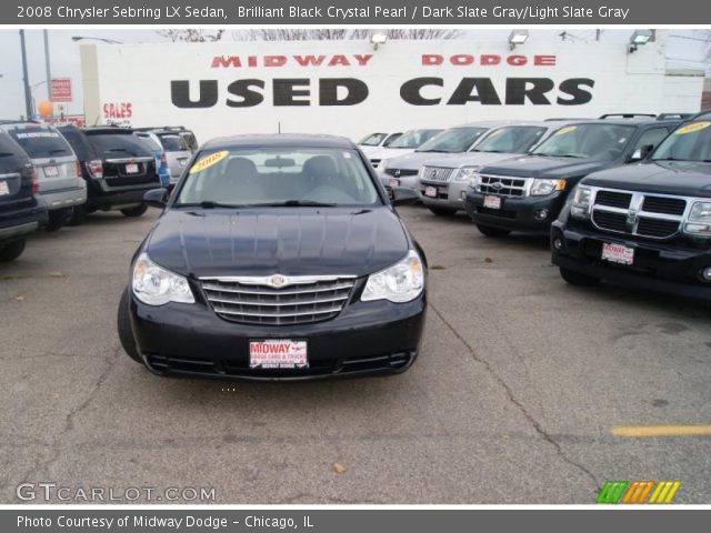 2008 Chrysler Sebring LX Sedan in Brilliant Black Crystal Pearl