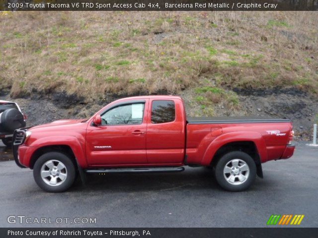 2009 Toyota Tacoma V6 TRD Sport Access Cab 4x4 in Barcelona Red Metallic