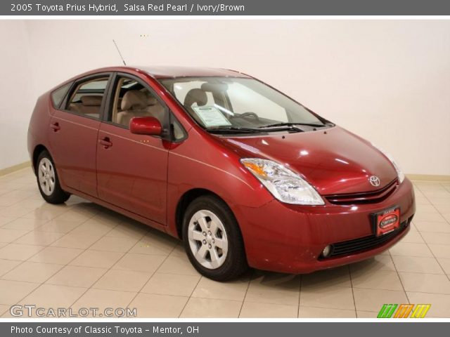 2005 Toyota Prius Hybrid in Salsa Red Pearl