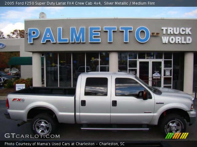 2005 Ford F250 Super Duty Lariat FX4 Crew Cab 4x4 in Silver Metallic