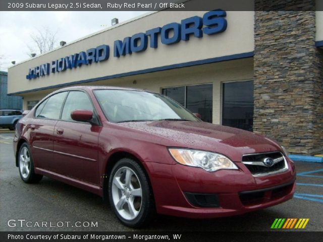 2009 Subaru Legacy 2.5i Sedan in Ruby Red Pearl