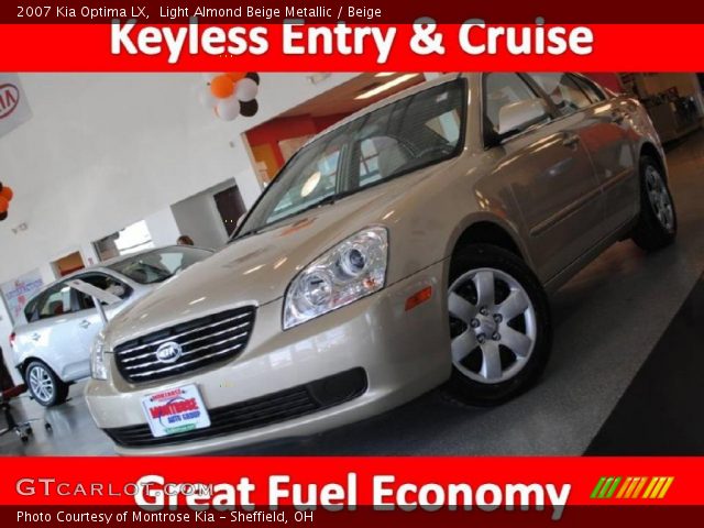 2007 Kia Optima LX in Light Almond Beige Metallic