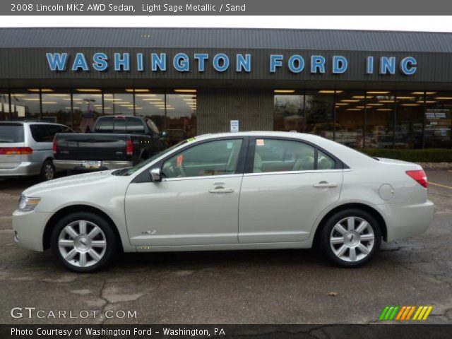 2008 Lincoln MKZ AWD Sedan in Light Sage Metallic