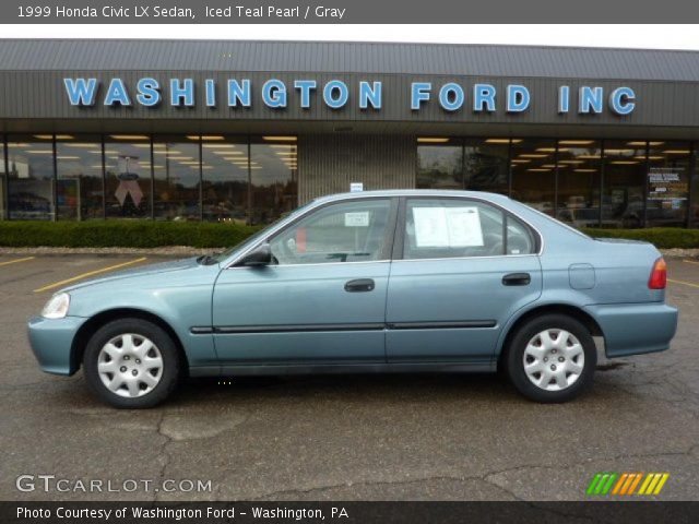 1999 Honda Civic LX Sedan in Iced Teal Pearl