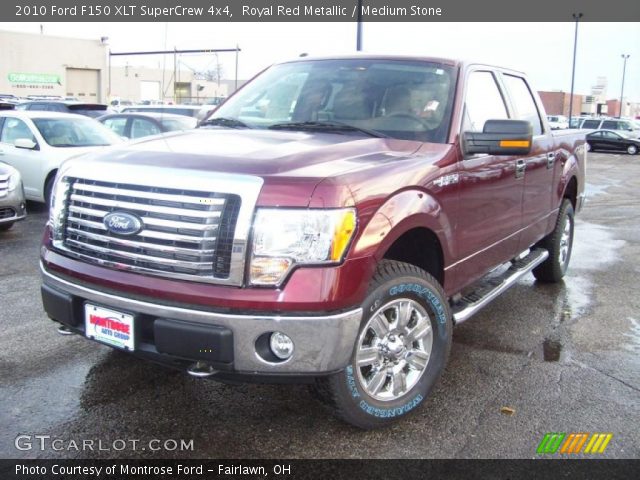 2010 Ford F150 XLT SuperCrew 4x4 in Royal Red Metallic
