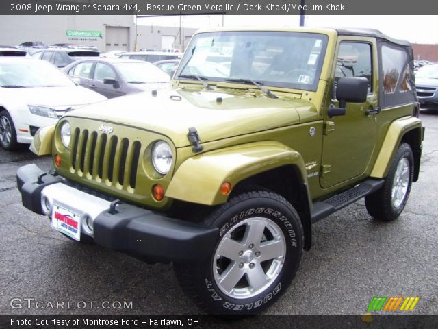 2008 Jeep Wrangler Sahara 4x4 in Rescue Green Metallic