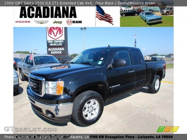 2009 GMC Sierra 1500 SLE Z71 Extended Cab 4x4 in Onyx Black