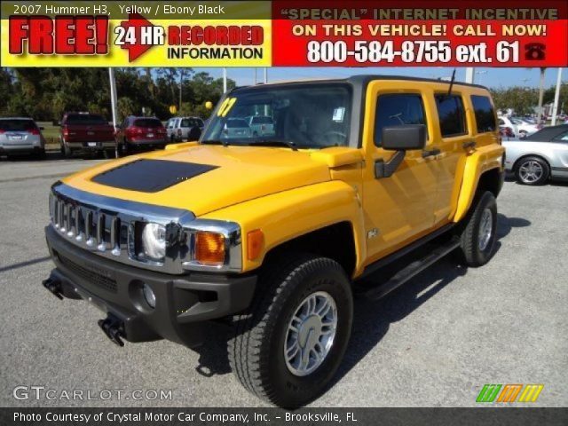 2007 Hummer H3  in Yellow