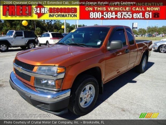 2006 Chevrolet Colorado LT Extended Cab in Sunburst Orange Metallic