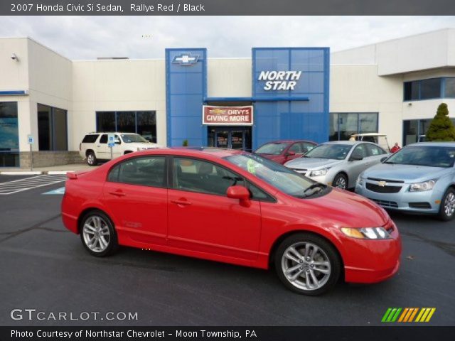 2007 Honda Civic Si Sedan in Rallye Red