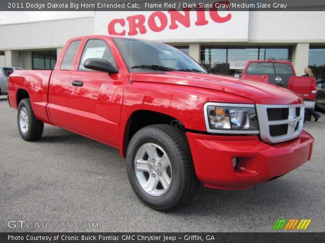 2011 Dodge Dakota Big Horn Extended Cab in Flame Red