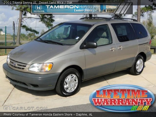 2001 Toyota Sienna LE in Desert Sand Mica