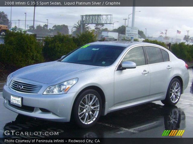 2008 Infiniti G 35 S Sport Sedan in Liquid Platinum Silver