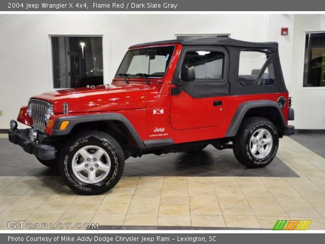 2004 Jeep Wrangler X 4x4 in Flame Red