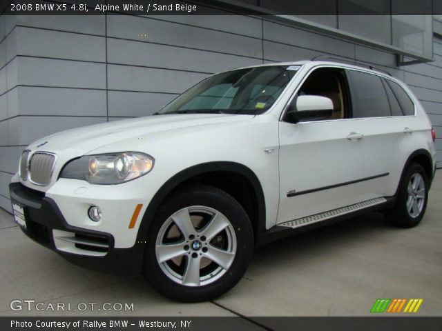 2008 BMW X5 4.8i in Alpine White