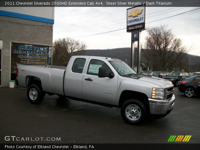 2011 Chevrolet Silverado 2500HD Extended Cab 4x4 in Sheer Silver Metallic