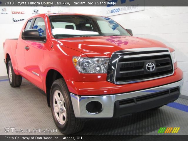 2010 Toyota Tundra Double Cab 4x4 in Radiant Red