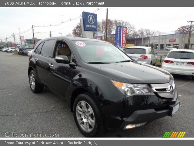 2009 Acura MDX Technology in Formal Black