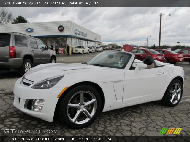 2008 Saturn Sky Red Line Roadster in Polar White