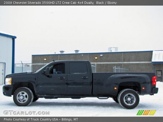 2009 Chevrolet Silverado 3500HD LTZ Crew Cab 4x4 Dually in Black