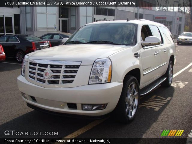2008 Cadillac Escalade ESV AWD in White Diamond