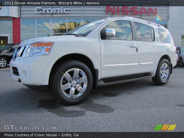 2011 Nissan Armada Platinum in Blizzard White