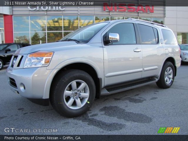 2011 Nissan Armada SV in Silver Lightning