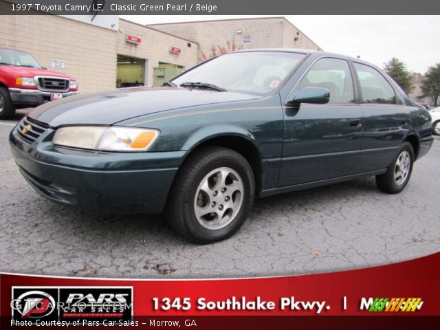 1997 Toyota Camry LE in Classic Green Pearl