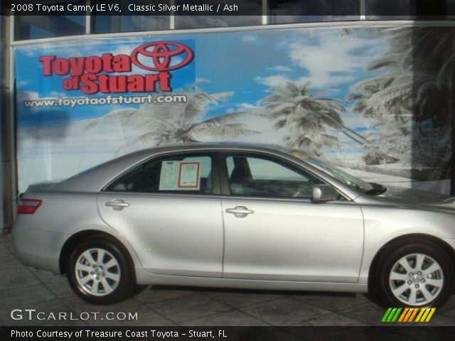 2008 Toyota Camry LE V6 in Classic Silver Metallic